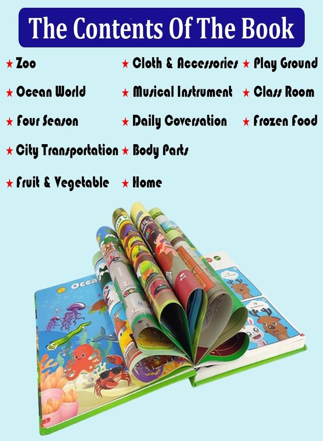 fizzytech كتاب فيزي تك الذكي للأطفال - كتاب صوتي تعليمي للأطفال، لعبة موسيقية تعليمية للأطفال الصغار، تعلم تفاعلي للبنات والأولاد - Image 3